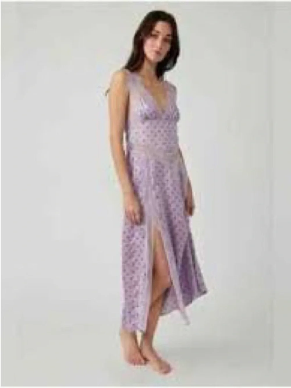 Free People Bad For You Printed Slip Dress